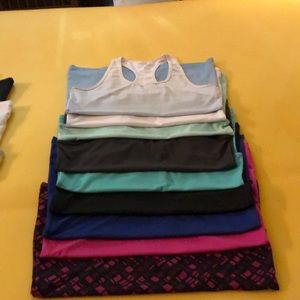 Lot of 9 Champion Racerback Workout Yoga Tops EUC